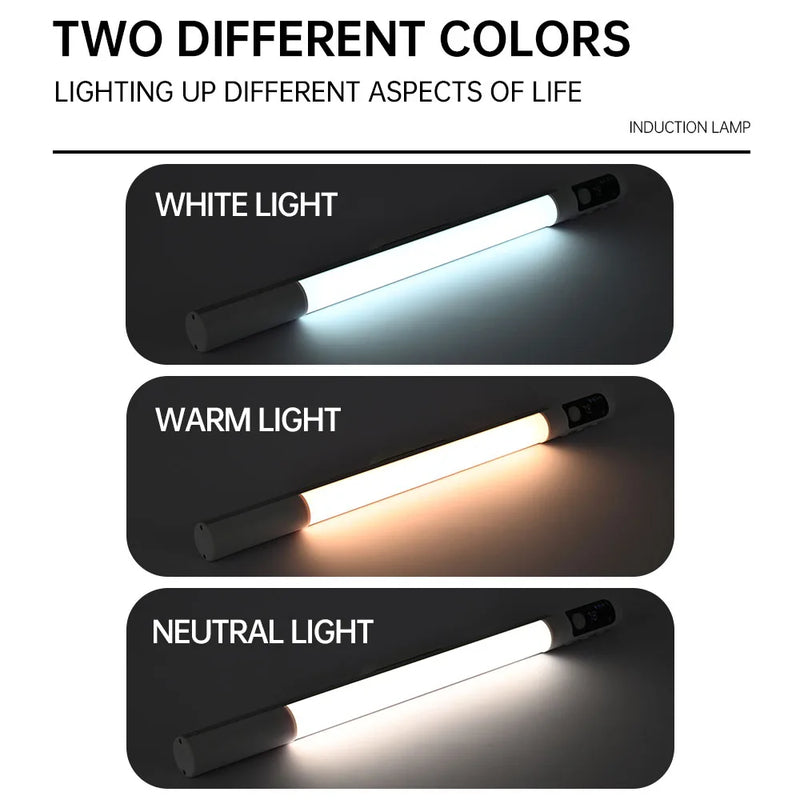 LUMOTION Sensor-LED-Licht | Wiederaufladbar & Mit Digitalanzeige | 3 Lichtfarben | Für Küche, Schreibtisch & Schrankbeleuchtung