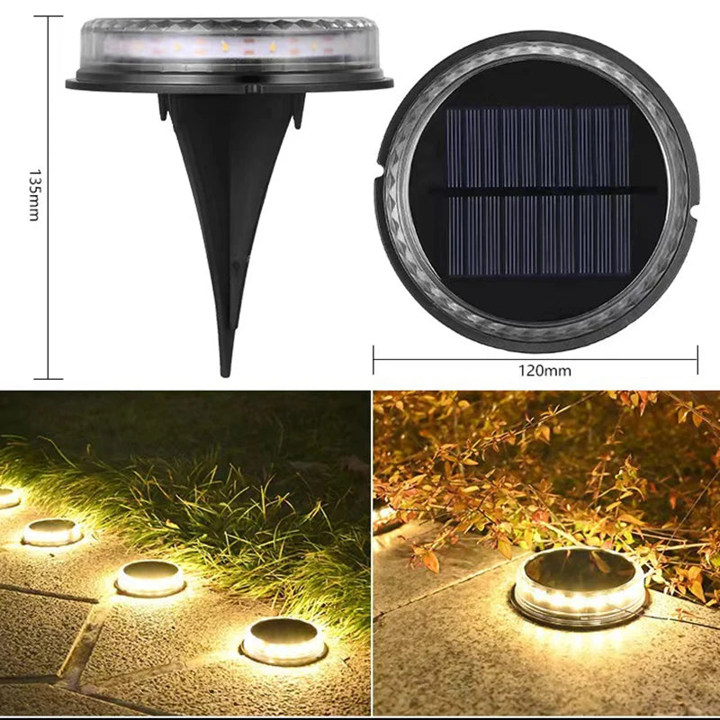 Soliora GroundGlow Solar Bodenleuchten 4er-Set | LED Gartenstrahler | IP65 Wasserdicht | Für Wege, Rasen & Terrasse