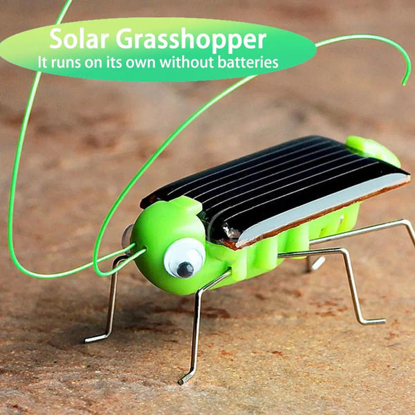 SOLAKIDS Solar-Grashüpfer | Bewegliches Solartierchen für Kinder | Wissenschaftsspielzeug & Geschenkidee – Ohne Batterie