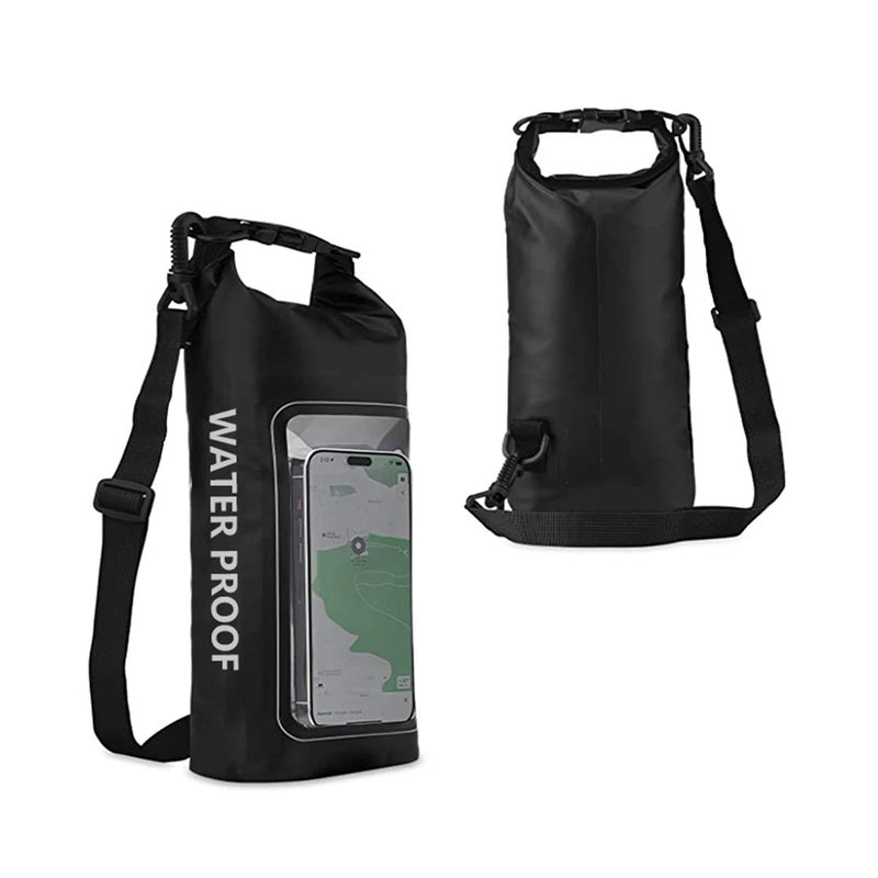 AquaVault Wasserdichte Dry Bag 2L | Mit Touchscreen-Fenster | Outdoor Tasche für Kajak, Trekking & Wassersport