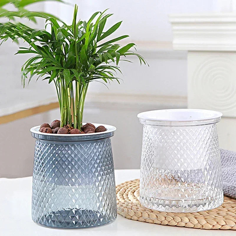 Hydrosyn MiniPlanter Selbstbewässernder Blumentopf Mini | 10–13,5 cm | Für Sukkulenten, Bonsai & Tischdeko | Modern & pflegeleicht