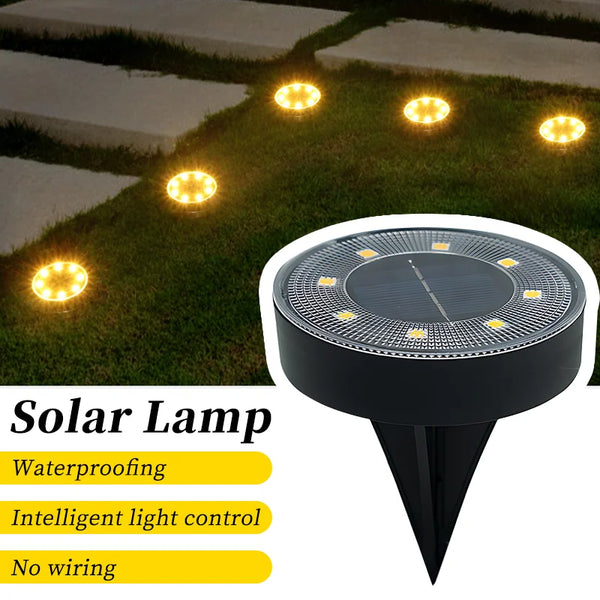 Terraluna Solar Bodenleuchte LED | IP68 Wasserdicht | Automatische Lichtsteuerung | Für Garten, Weg & Terrasse