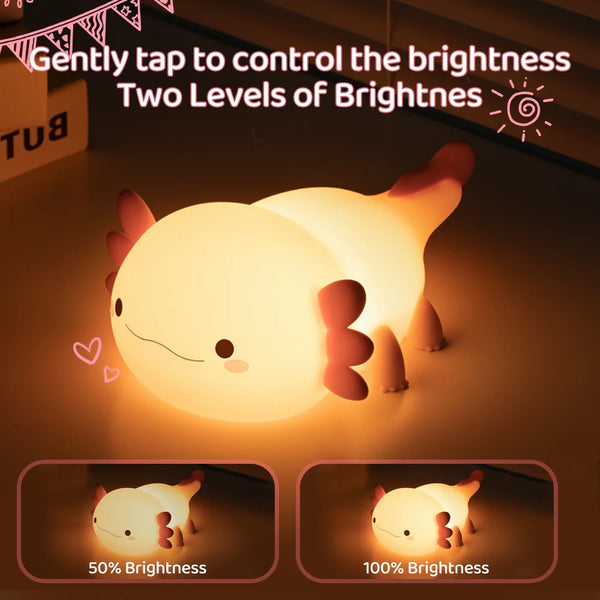 QuackGlow LED Nachtlicht | Niedliches Entendesign | Weiches Silikon | 3 Helligkeitsstufen | USB-Wiederaufladbar | 12 × 10 × 12 cm