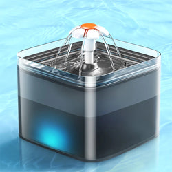 AquaMiau Katzen Trinkbrunnen 2L | 4-fach Filtersystem | LED & App-Steuerung | Ultra Leise