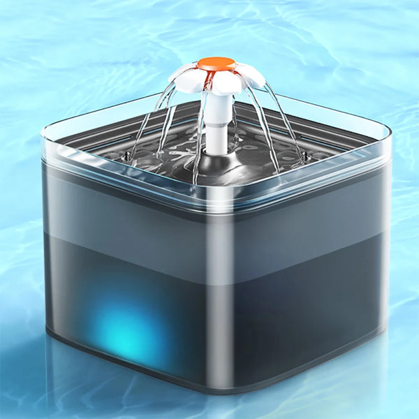 AquaMiau Katzen Trinkbrunnen 2L | 4-fach Filtersystem | LED & App-Steuerung | Ultra Leise