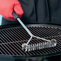 Grillbürste Grillix Pro | Edelstahlborsten | Hitzebeständig & Antihaft | BBQ Reinigungsbürste 30 cm