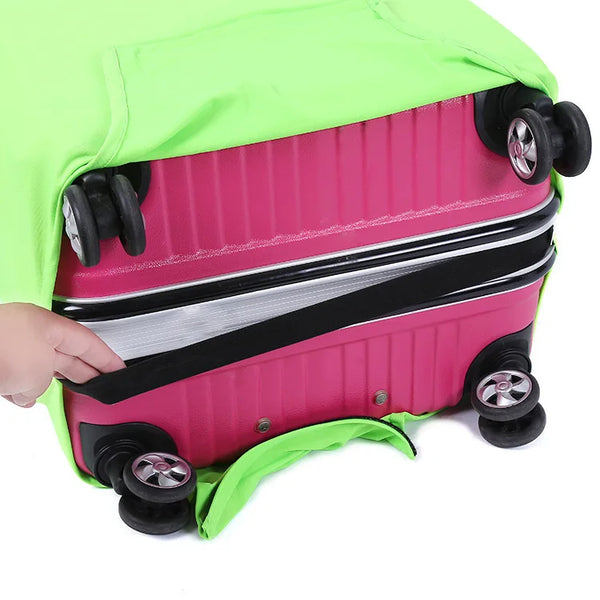 Traveluvo Kofferhülle aus Stretchstoff | Staub- & Kratzschutz für 18–32 Zoll Gepäck | Waschbarer Schutzbezug für Reisen
