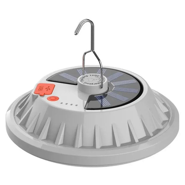 Skyvalo Solar UFO-Campinglampe | Mit Fernbedienung | Wiederaufladbar & Tragbar | Für Outdoor, Notfall & Nachtmärkte
