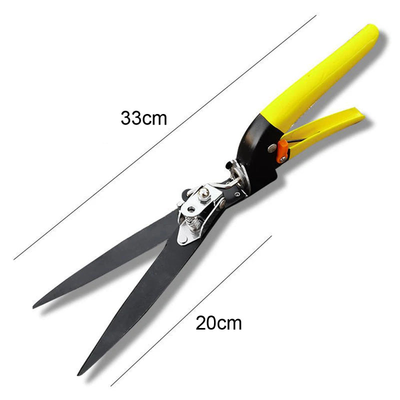 Trimflora Rasenkantenschere drehbar | Ergonomisch & rostfrei | Für Rasen, Beete & Gartenformen | 33 cm