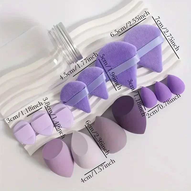 Make-up Schwämmchen Set SoftBlend | 12/14-teilig | Beauty-Eier & Puderpuffs | Für Foundation, Concealer & Puder