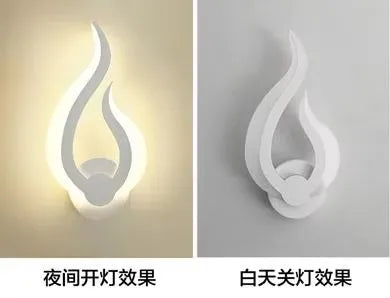 AuroraGlow LED Wandleuchte | 12W | Warm- & Kaltweiß | Modernes Design | Acryl & Metall
