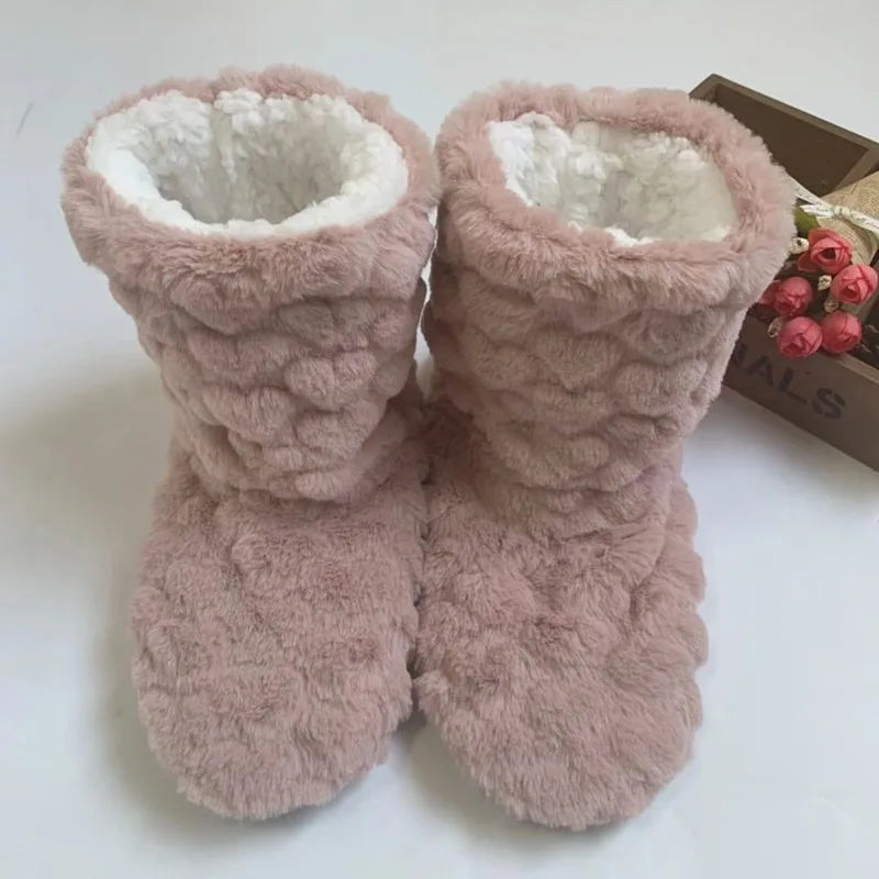 ThermaLuxe Kuschelsocken | Unisex Winter-Haussocken | Gefüttert & Rutschfest | Flauschig Weich mit Teddyfutter | Weihnachts- & Schlafsocken
