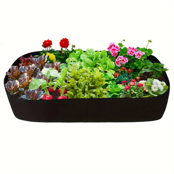 Plantura FlexiBed Hochbeet Pflanzsack aus atmungsaktivem Vliesstoff | Rechteckig & erhöht | Für Kräuter, Blumen & Gemüse | Wiederverwendbar