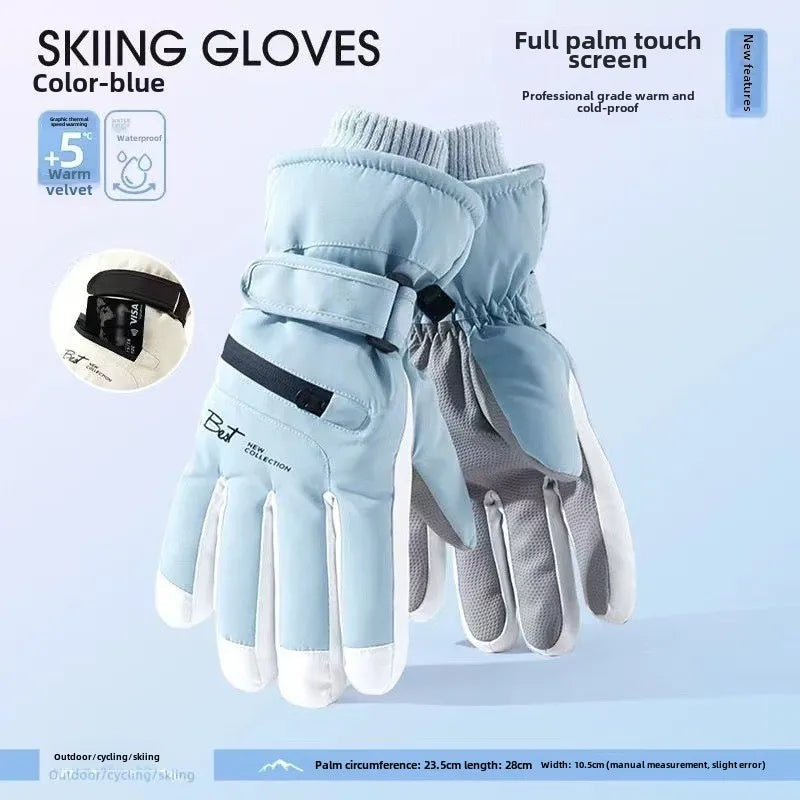 GlacioShield Pro Gloves | Wasserdichte Winterhandschuhe | Touchscreen & Anti-Rutsch | Warmes Fleecefutter für Skifahren, Radfahren & Outdoor