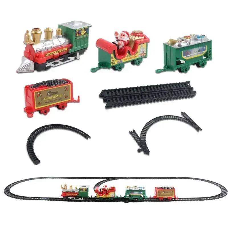 PolarExpressa Weihnachtszug Spielset | Mit Schienen & Lokomotive | Kinder Eisenbahn rund um den Weihnachtsbaum | Kreatives Geschenk ab 3 Jahren