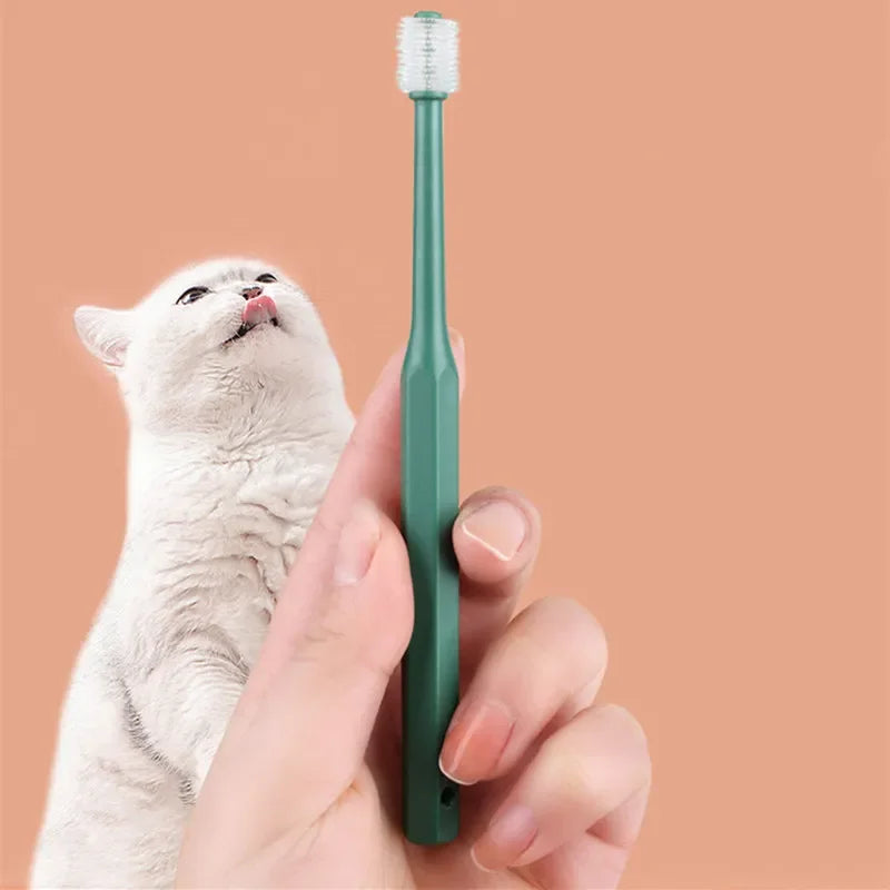 Dentikat Katzen-Zahnbürste | Weiche Borsten für sanfte Maulpflege | Für gesunde Zähne & frischen Atem