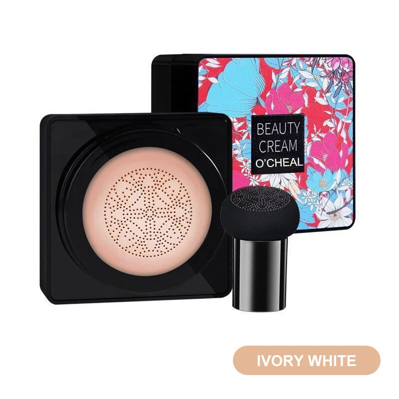 BB Cream Cushion Set Luméa Glow | Mit Mushroom-Applikator | 4-teilig in Geschenkbox | Foundation & Concealer in einem