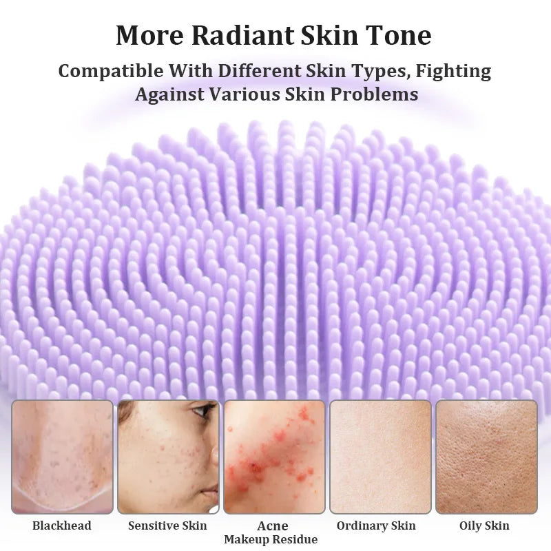 Gesichtsreinigungsbürste LumiGlow | Sonic-Technologie & Anti-Aging-Massage | Silikon & kabellos wiederaufladbar