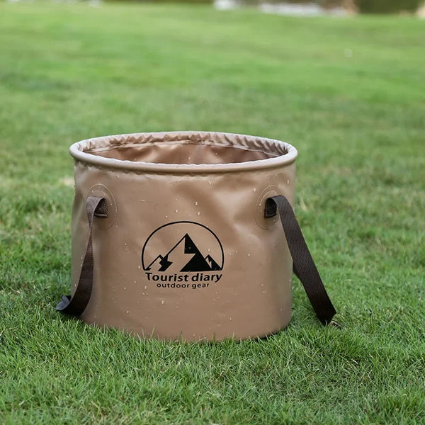 PackSink Faltbarer Outdoor-Eimer | Wasserdicht & Tragbar | 10L / 20L | Für Camping, Angeln, Reisen & Garten