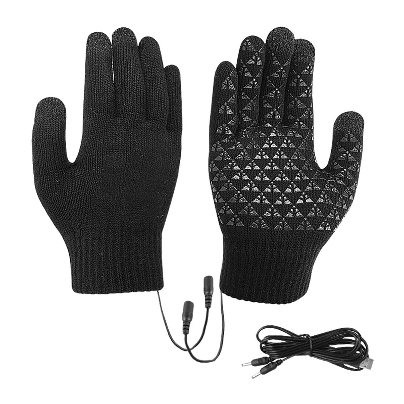 Beheizbare Handschuhe FROSTIQ | USB-Aufladung | Touchscreen & Rutschfest | Winter Thermo-Handschuhe für Outdoor & Radfahren