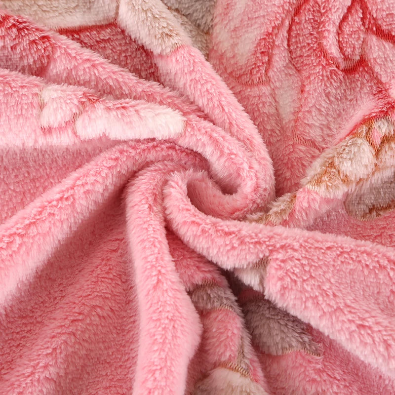 Fleuralux Kuscheldecke | Flauschige Fleece-Decke im floralen Design | Weiche Wohndecke für Bett, Sofa & Reisen | Hautfreundlich & Farbbrillant