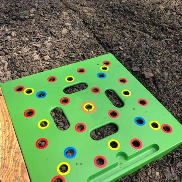 GrowGrid CircleTool Pflanzhilfe Saatvorlage Rund | Präzisions-Säschablone aus ABS-Kunststoff | Für gleichmäßige Aussaat & einfaches Jäten