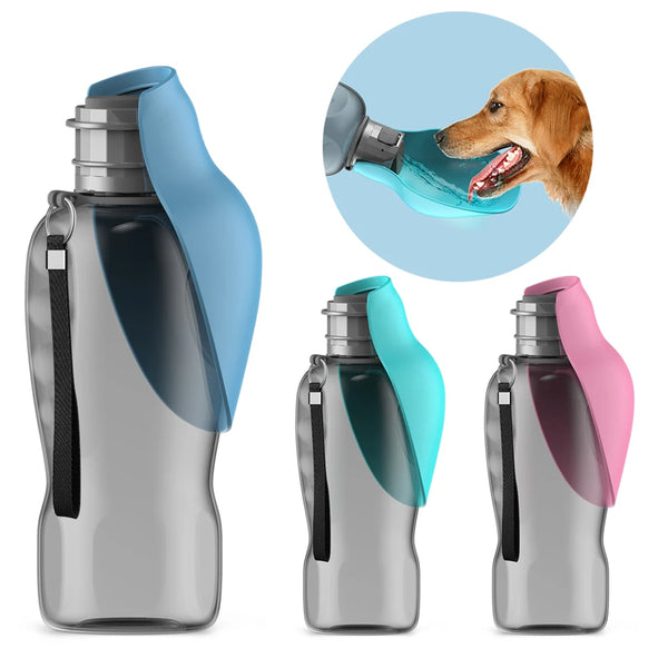 PawHydro Hunde-Wasserflasche 800 ml | Tragbar & Auslaufsicher | Trinkflasche für Unterwegs