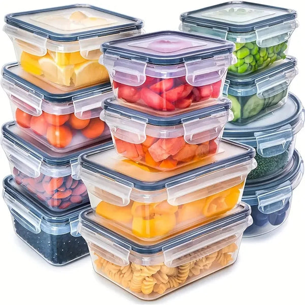 Vorratsdosen-Set FrischBoxx | 12-teilig | BPA-frei & Luftdicht | Stapelbar & Spülmaschinenfest