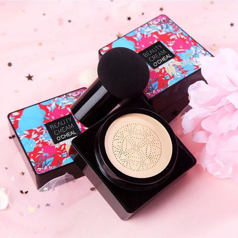 BB Cream Cushion Set Luméa Glow | Mit Mushroom-Applikator | 4-teilig in Geschenkbox | Foundation & Concealer in einem