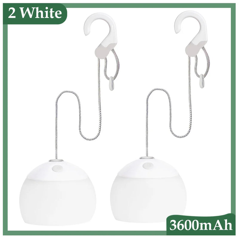 Campinglaterne WanderLicht Retro | USB-Wiederaufladbar | 3600 mAh Akku | Bis zu 12h Leuchtdauer