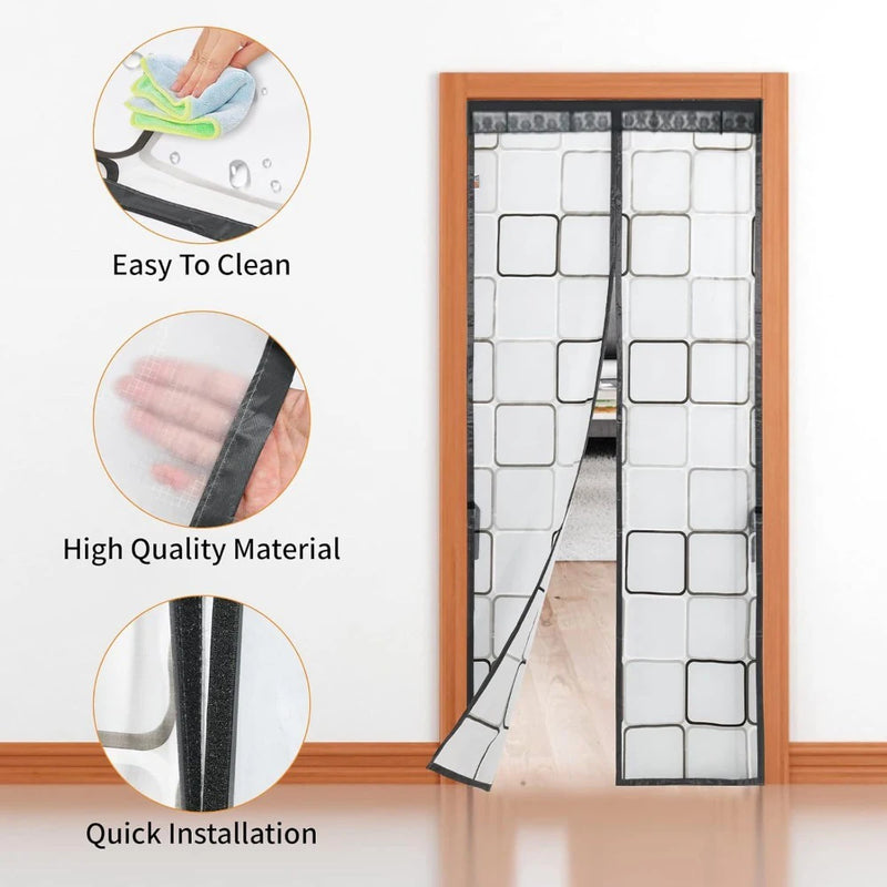 Climora | Thermo-Türvorhang | Magnetisch & Wärmedämmend | Schutz vor Kälte & Zugluft | Ideal für Winter & Klimaräume