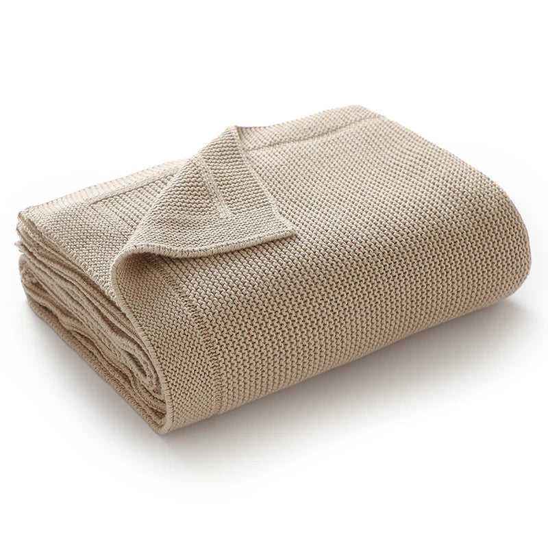 Nuvella Babydecke 100×80 cm | Weiche Baumwolldecke für Neugeborene | Atmungsaktive All-Season-Decke | Kinderwagen-, Krabbel- & Wickeldecke