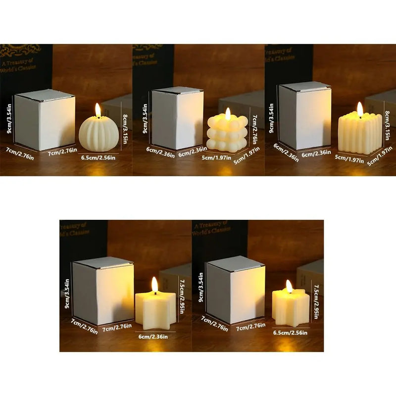 LED Kerze LumiEase | Warmweißes Licht | Flammenlos & Sicher | Kunststoff Deko-Kerze für Zuhause & Events