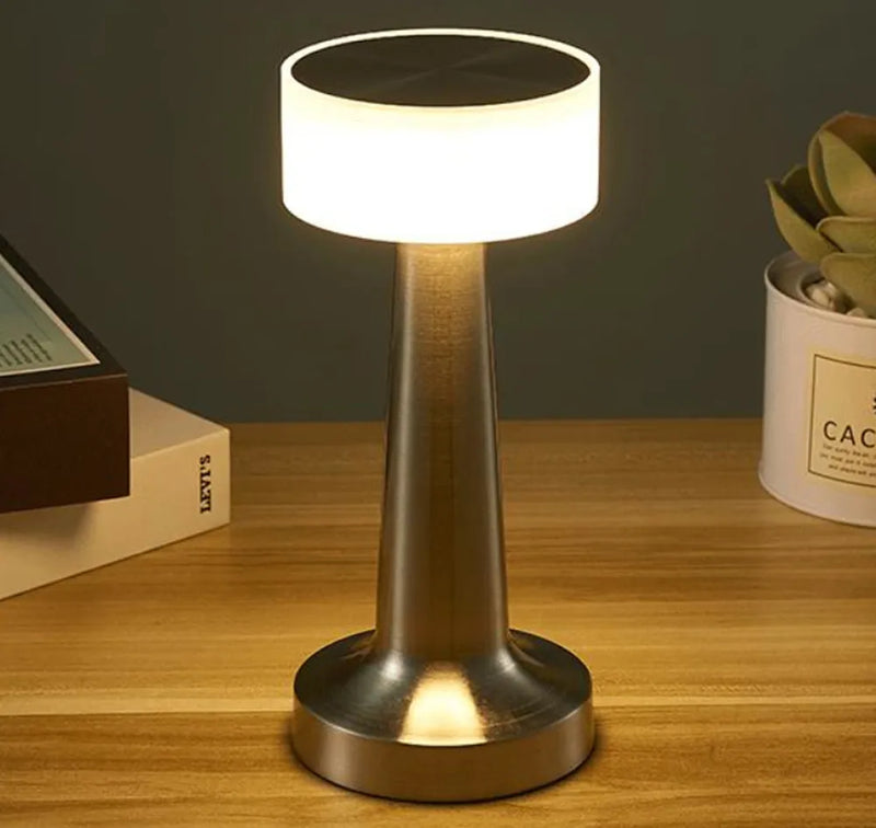 LED Tischlampe Aurélia | Retro-Design & Touch-Dimmung | USB-Aufladbar | 23,5 cm Hoch