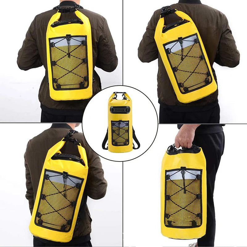 Wasserdichte Dry Bag AQUARIX Motion | 10/20/30 L | Rolltop & Schultergurt | Für Kajak, Strand & Trekking