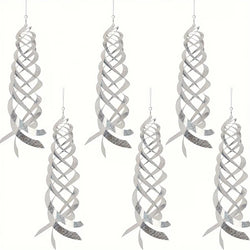 Vogelschreck Reflektoren SkyTwist | 6er-Set | Spiraleffekt gegen Vögel & Spechte | Wetterfestes Silber-Mylar