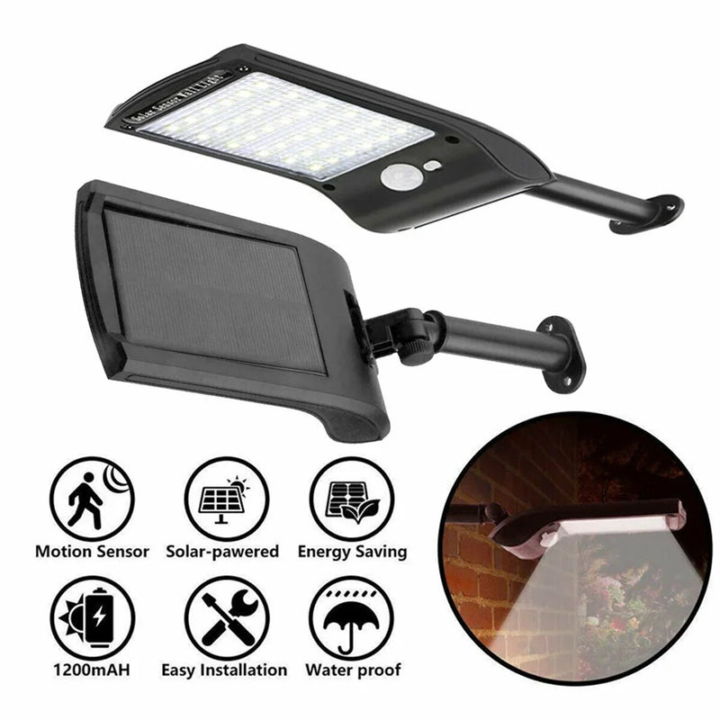 HelioGuard 36 | 180° Schwenkbar | Bewegungsmelder | 36 LEDs | IP65 Solar Sicherheitslicht