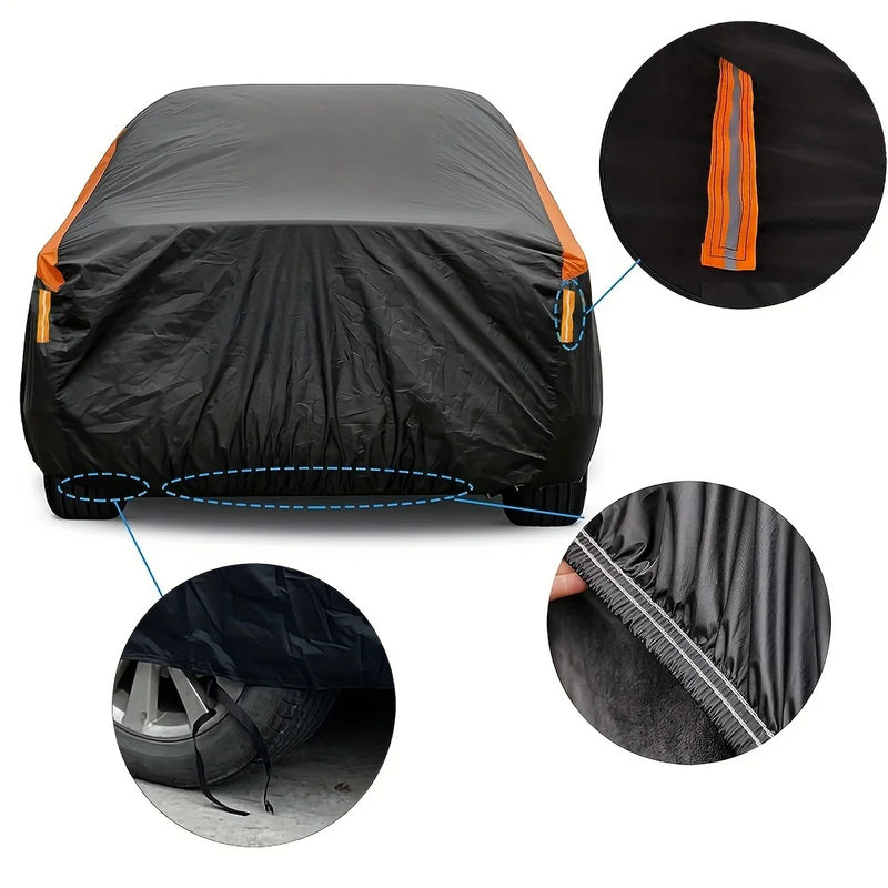 Autoabdeckung CARVION | Wasserdicht & UV-Schutz | Für SUV & Limousine | 190T Polyester
