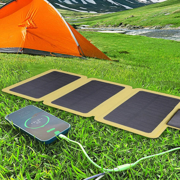 Faltbares Solarladegerät SolarNomad Pro | IP67 Wasserdicht | Smart IC Schnellladung | Ultraleicht & Kompakt