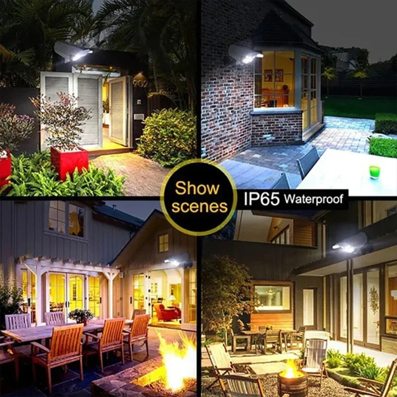 SolaGuardix Solar LED Sicherheitslicht mit Bewegungssensor | 77 LEDs & Dummy-Kamera-Design | Wasserdicht IP65 | Für Garten, Hof & Einfahrt