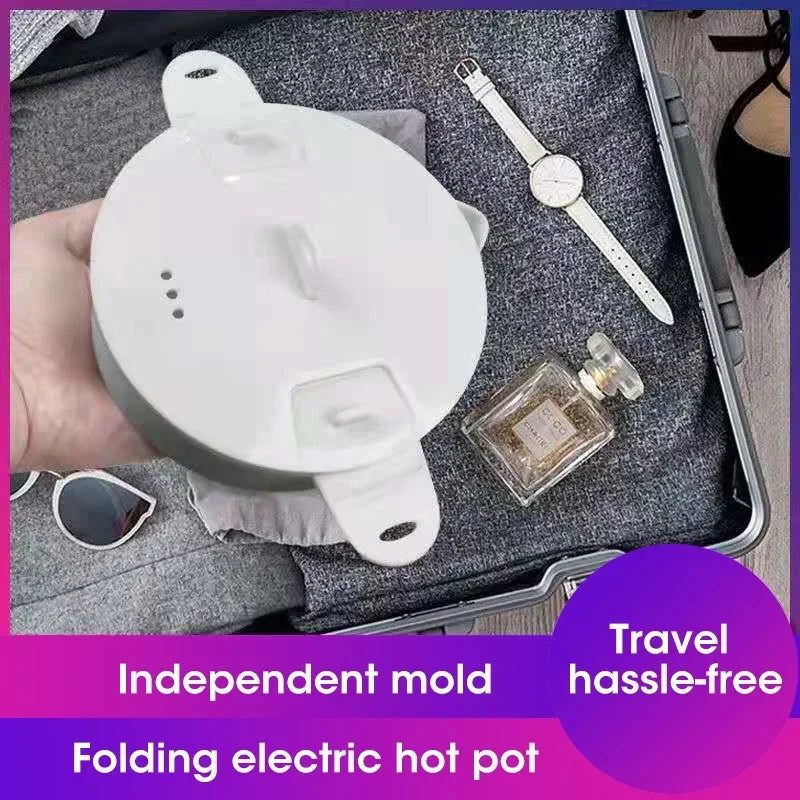 Elektrischer Mini-Kochtopf FoldaCook | Faltbar & kompakt | 1,2 L | 800 W | Für Camping, Büro & Reisen