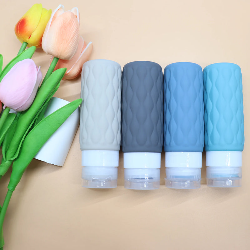 FlexiFill Reise Nachfüllflaschen Set | Weiche Silikonflaschen & Sprühbehälter | Auslaufsicher & TSA-konform | Für Shampoo, Lotion & Kosmetik