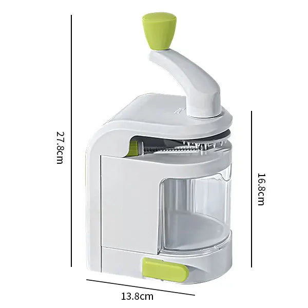 SpiraChef Gemüsespiralschneider | 5-in-1 Spiralschneider & Hobel | Mit Saugfuß & Klappdesign | Für Zoodles, Gemüse & Obst