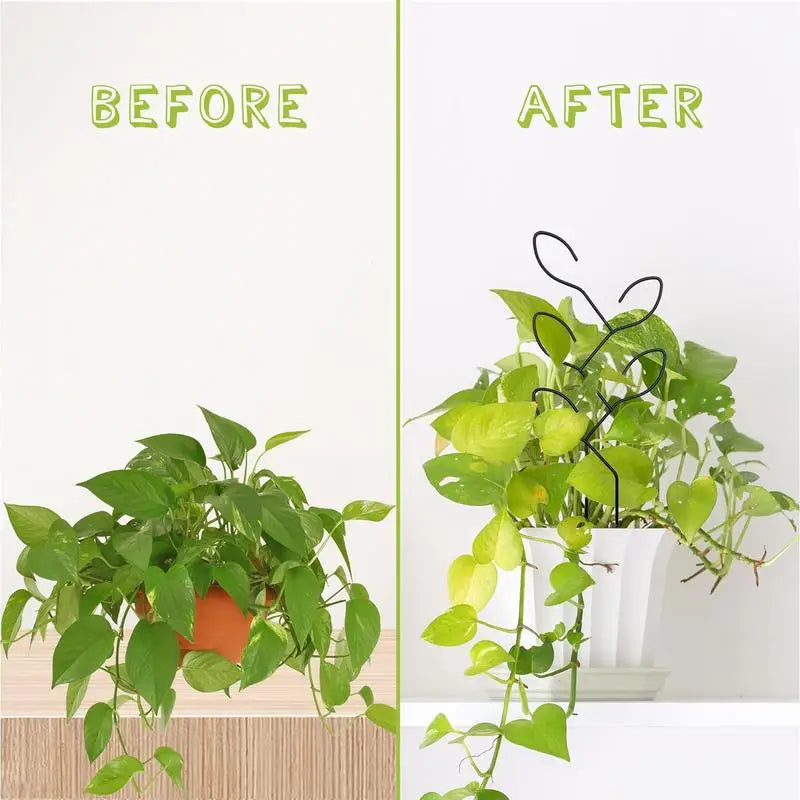 Climbleaf Metall-Pflanzenrankhilfe für Innenräume | Rostfrei & Stabil | Für Kletterpflanzen, Blumen & Efeu | Dekoratives Blätterdesign