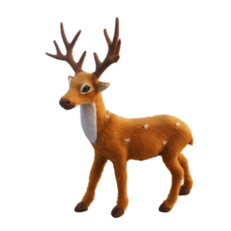 LumiDeer Weihnachts Rentier Figur | Edle Tischdekoration | Realistisches Design & Wiederverwendbar | 15–35 cm