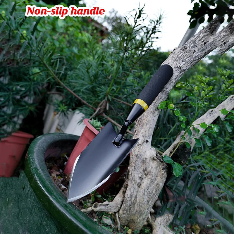 TerraGrip Gartenschaufel | Extra Robust & Ergonomisch | Nahtlos Geschweißt | Für harte Böden & Wurzeln