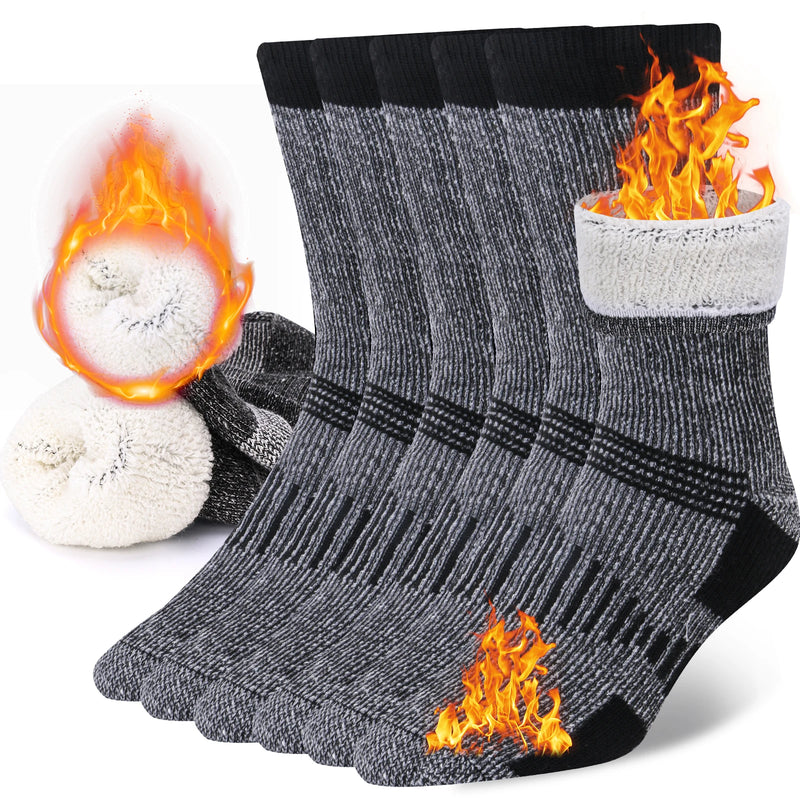 NordWool Merino Wollsocken 3er-Set | Extra Dick & Warm | Atmungsaktiv & Strapazierfähig | Für Arbeit, Wandern & Outdoor