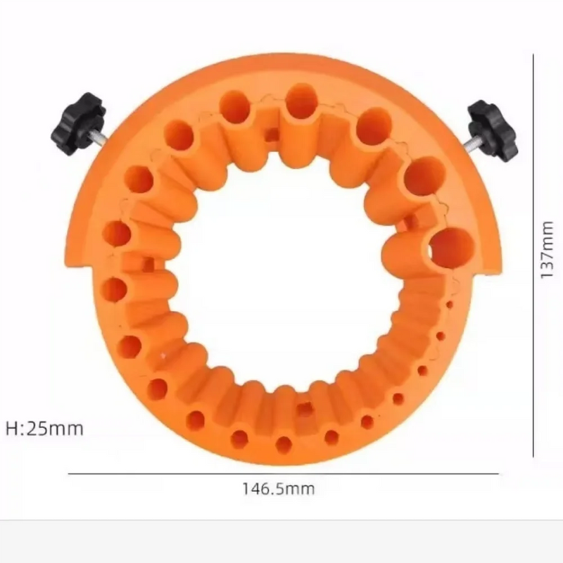 Bohrerschärfer PROKRAFT | Für Winkelschleifer 12.5 cm | Schärft Bohrer 0,2 cm bis 1,3 cm | Robust & Effizient