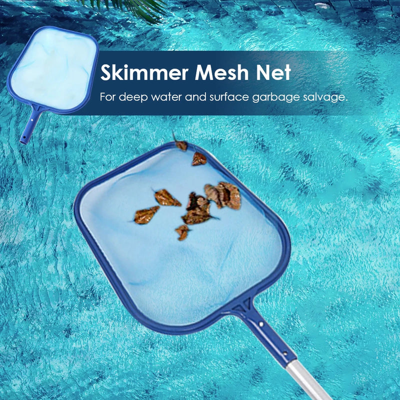 AquaSift Pool Kescher mit Teleskopstange | Laubkescher für Schwimmbad & Teich | Robustes Netz | Reinigung für Pool & Spa