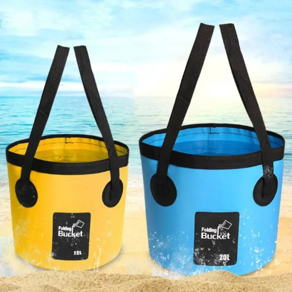 AquaFold Waschbeutel 12L/20L | Faltbar & Wasserdicht | Outdoor & Auto | Verschiedene Farben